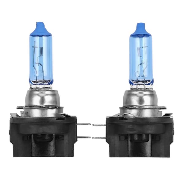 2x H11B 55W Bil Halogen Lys Frontlyspære Lampe Klar Hvit 6000K DC12V Blue