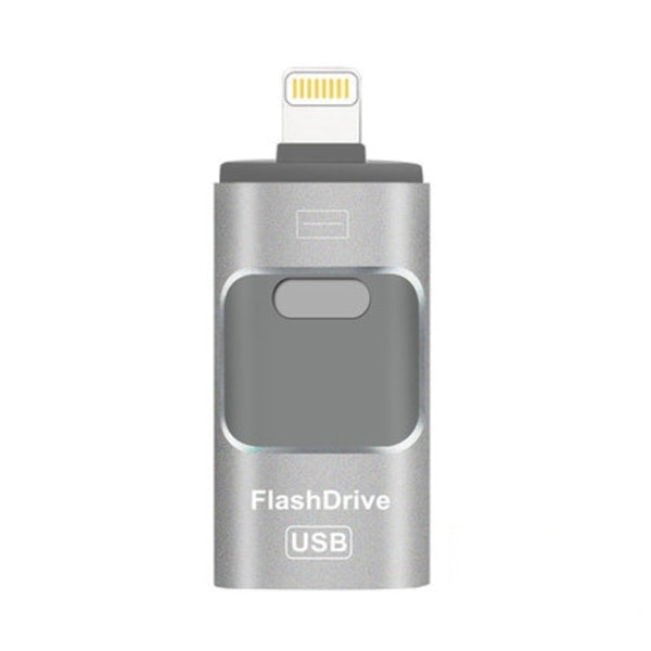 Flashminne, 3 i 1 USB 3.0-minne, Fotominne Extern lagring USB-minne för Iphone Ipad Android-dator silver-grey 64