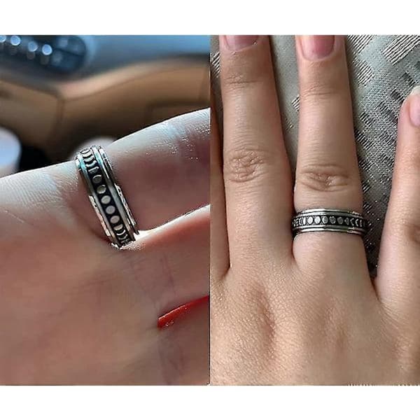 Angstring til kvinder - Spinnerring til angstlindring - Stressring - Anti-angstringe til kvinder