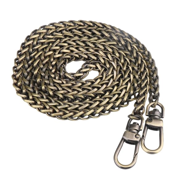 1,2 meter bronse metallspenner Håndvesker Erstatningskjeder Stropp DIY