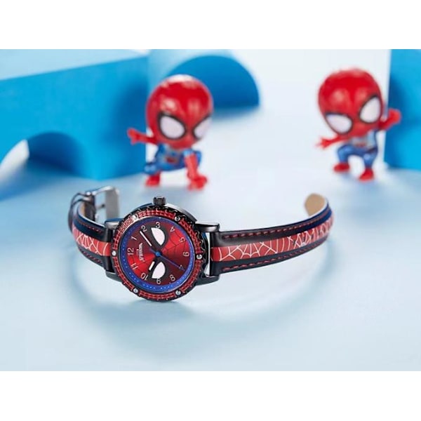 Ny kreativ högkvalitativ Marvel Spiderman tecknad pojke student anime klocka A A Black