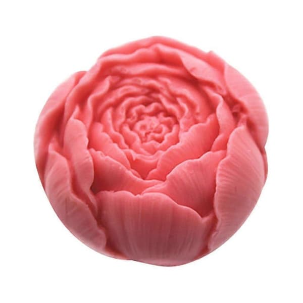 Krystall Epoxy Rose Blomst Silikon Håndform, Rosa Standard