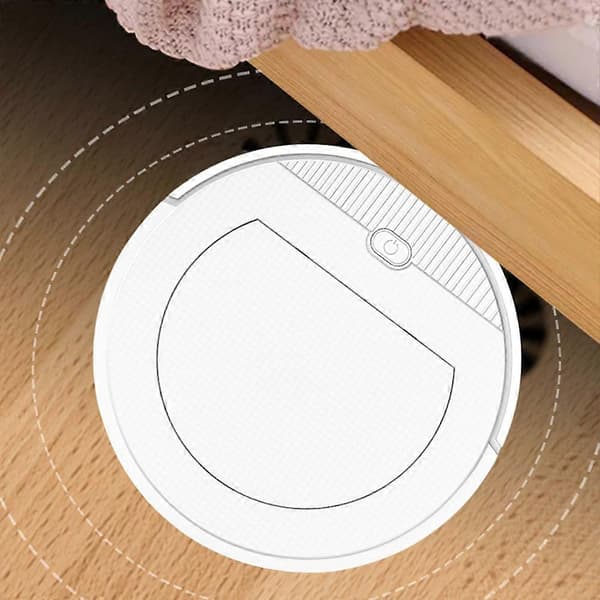 2000pa Sugkraft Robotdammsugare och Mopp Bluetooth App Fjärrkontroll White One Size