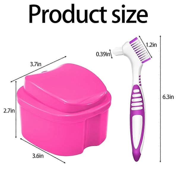 New hot-selling goods 2026-2027 Denture Bath Case Cup Holder Cleaner Container False Teeth