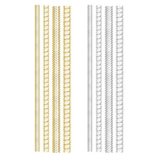 Klippbara Ringjusterare - Minska Ringstorleken, 8-pack transparent