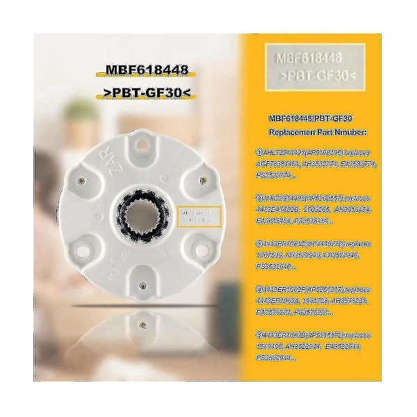 Mbf618448 Vaskemaskin Rotor Nav, Kompatibel Med Lg Vaskemaskin Rotor Nav 4413er1001c 4413er1002a 4413e