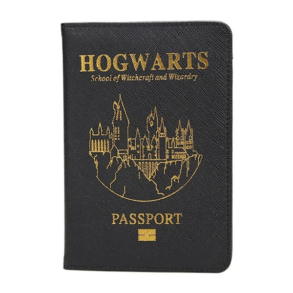 Harry Potter Pas Holder Hogwarts black