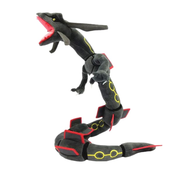 80 cm Rayquaza Pehmolelu Sisäänrakennettu luuranko Söpö Anime-hahmo Lohikäärmenukke Pehmot Sohva Ornamentti Co Musta