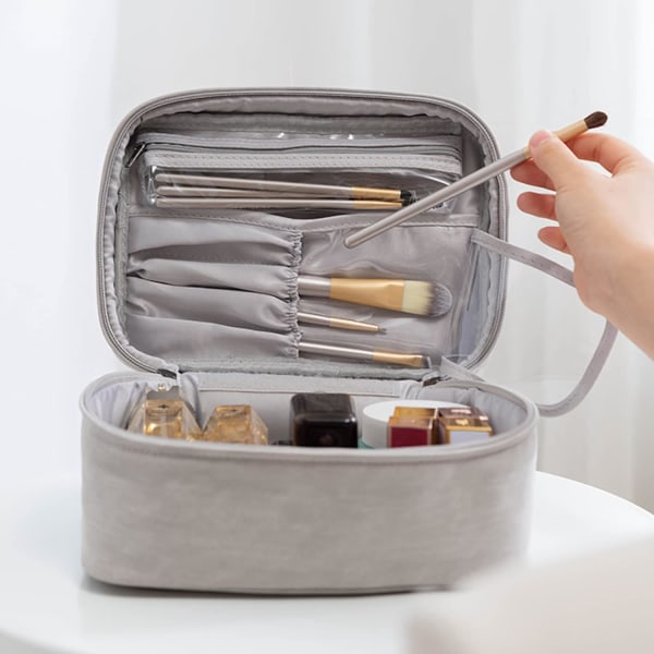 Vanity Case Girls Toilettaske Kvinders Makeup Taske Kosmetisk Taske Stor Toilettaske Kvinders Fyldt Makeup Taske Makeup Organisering Toilettaske