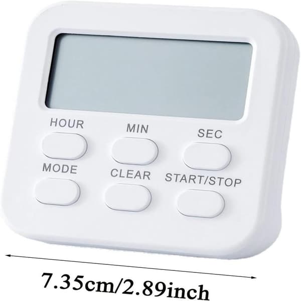 Magnetisk digital kökstimer med hög volym, räknar upp/ner, klocka med fällbart stativ, tidshanteringsverktyg