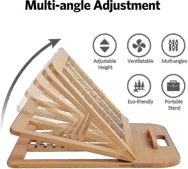 Bærbar computerstander, ergonomisk notebookstander: Universal pc-holder, montering, forhøjer