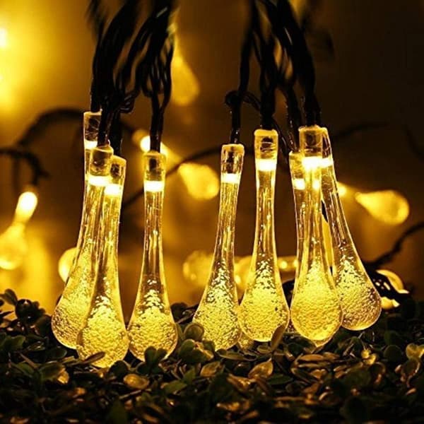 Aurinkokennovalot ulkokäyttöön LED-valosarja, vedenpitävä