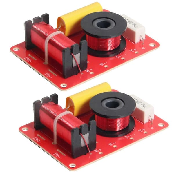 2X 130W Højttaler Crossover 2-vejs Høj-Lav 8 Ohm Frekvensdeler til 6 tommer