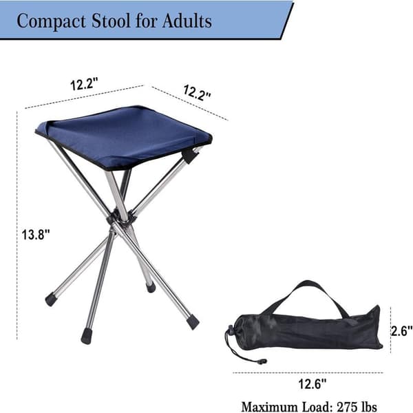 Campingstol, Lille Klapstol, 35 cm Let Klapstol