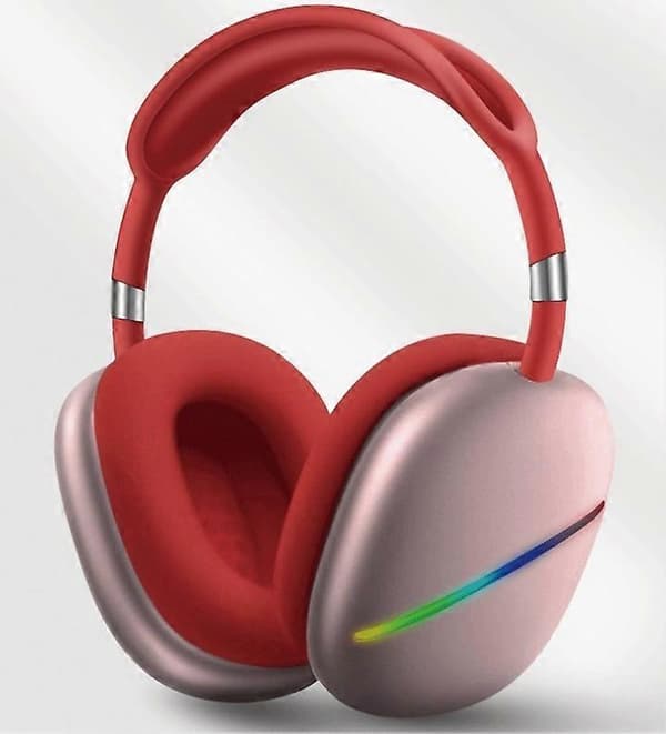 Huvudmonterat Bluetooth-headset lysande trådlöst sportigt coolt musikbas-Bluetooth-headset white