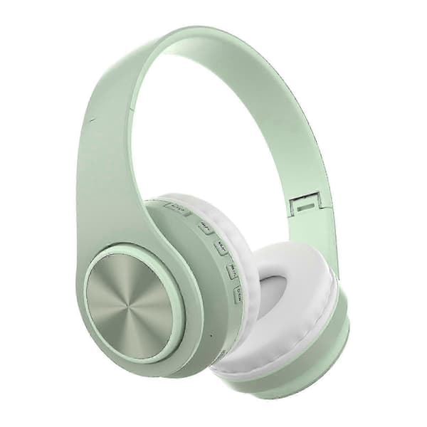 2025 Bluetooth-headset med mikrofon Trådlöst headset med mikrofon Bluetooth 5.0-headset 10 timmars arbetstid Brusreducerande Bluetooth-headset Green