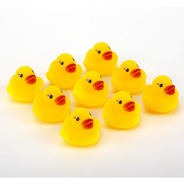 50 kpl Kumi Duck -kylpylelu lapsille Kelluvat ja squeak Mini Yellow Ducks -kylpylelut suihku-/syntymäpäivä-/juhlatarvikkeisiin