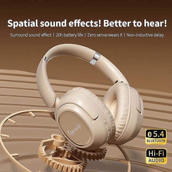 BH900 Stereo Hodebåren Støyreduserende Trådløs Bluetooth Hodetelefon Black