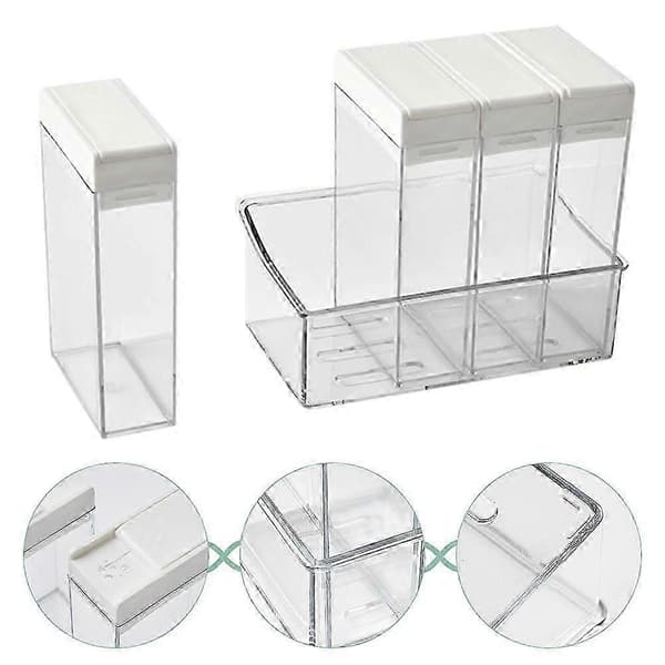Transparenta kryddbehållare för picknickbord PET-material Enkel struktur 1 set
