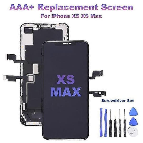 Aaa+lcd incell skærm til iphone+skruetrækkersæt lcd-display udskiftning digitizer samling ingen døde pixelskærm For xs max