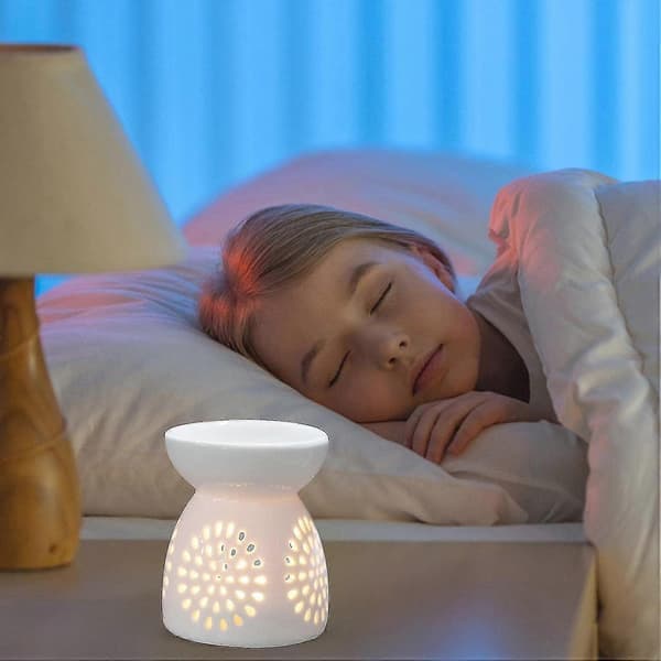 Telys Voks Smeltevarmer, Romantisk Keramisk Telysestake, Urne Hjemmedekorasjon Eterisk Olje Røkelse Aroma Diffuser D