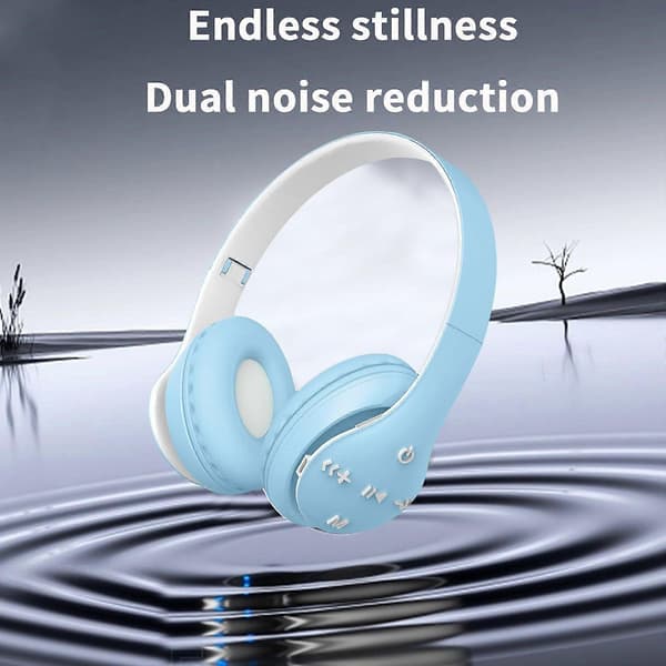 Bluetooth-hörlurar, trådlöst Bluetooth-headset, hopfällbara infällbara makaronfärgade sporthörlurar