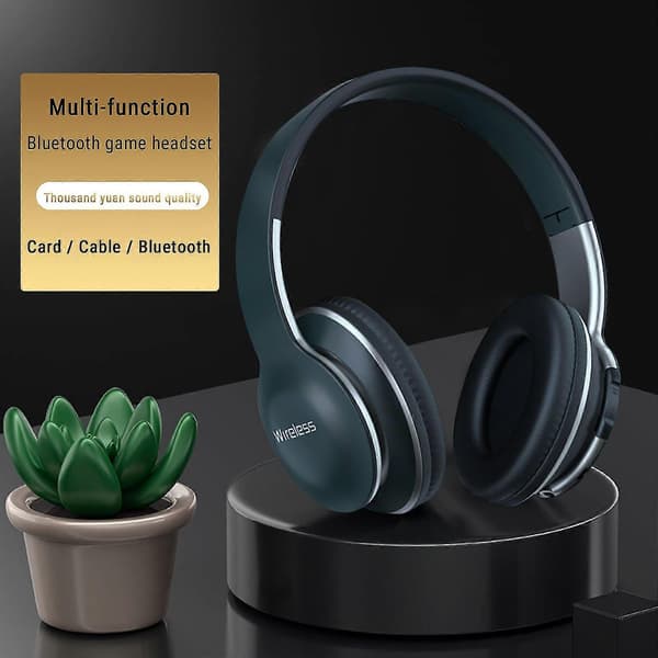 Högkvalitativt och hantverksmässigt Bluetooth-headset Trådlöst samtalsheadset Subwoofer Live 5.0 Bluetooth-headset Blue
