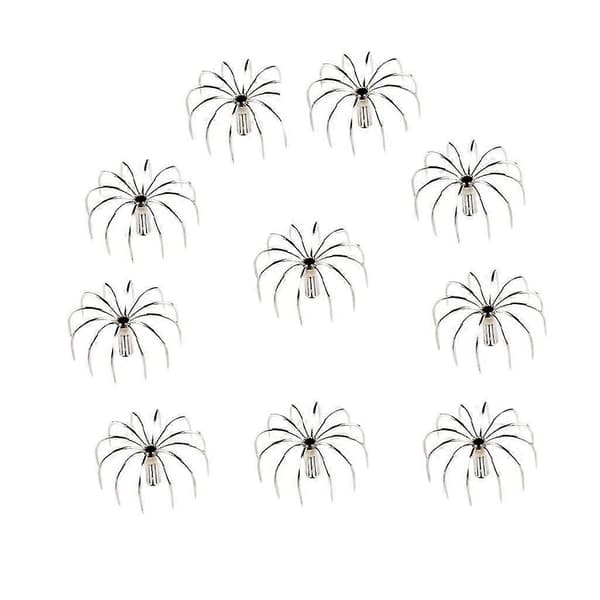 10 stk blekksprutjiggkrok i rustfritt stål blekksprutkrok simuleringsagn 2,8 cm Silver 4.5cm 4.5cm