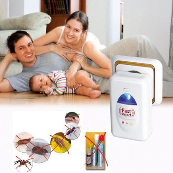 1st Electronic Ultrasonic Electromagnetic Anti Pest Bug Mosquito Cockroach Mouse White White 110v