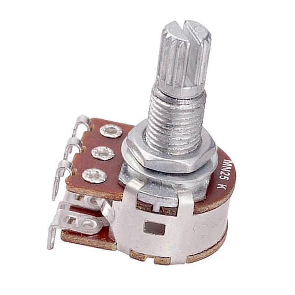 2-3-pack gitarrpotentiometer 18 mm axel ljudpotar för elgitarrbas 3 Pcs