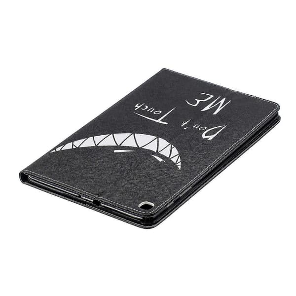 Mönstertryckt Plånboksfodral i Läder för Samsung Galaxy Tab A 10.1 (2019) T510 - Don't Touch Me
