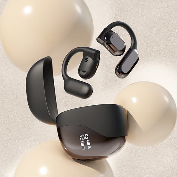 AI-M62 OWS Smart Translator Bluetooth-øretelefoner - Stor kapacitet M62 Black (AI Version)