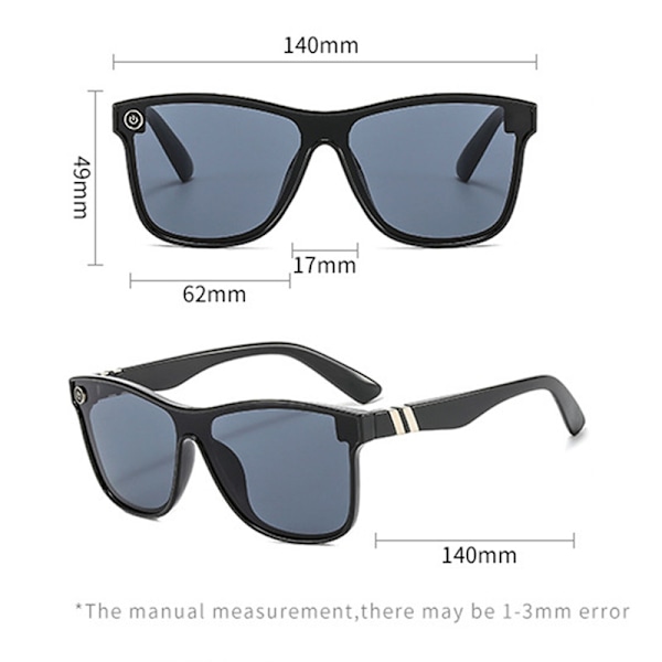 UV400 Solbriller for Menn Kvinner Stilige Unisex Solbeskyttelse Briller Kjøring Wrap Around Anti-Glare Øyebeskyttelse A