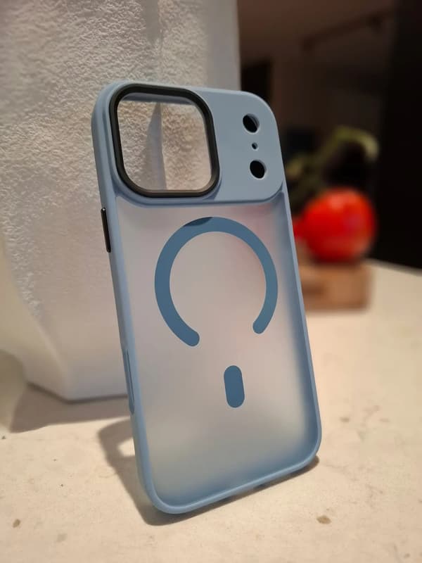 Kompatibel med iPhone 17 PRO MAX Deksel MagSafe TPU - LYSEBLÅ