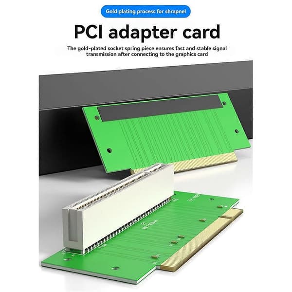 PCI-Express 16X Riser-kort 270-graders adapterkort Computer Server PCIe Socket Adapter