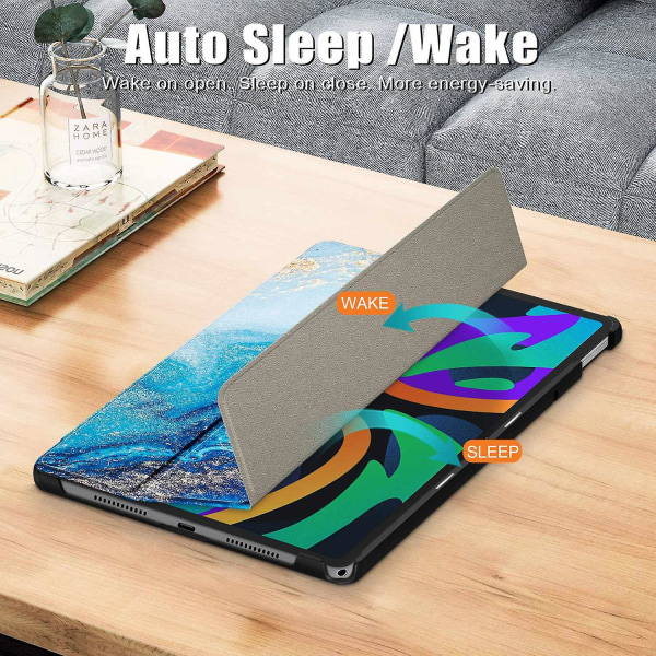 För Lenovo Tab M11 (Xiaoxin Pad 11 2024) Trifold Stand Cover Mönster Auto Sleep Wake Tablet Case Multicolor Style E Lenovo Tab M11 (Xiaoxi