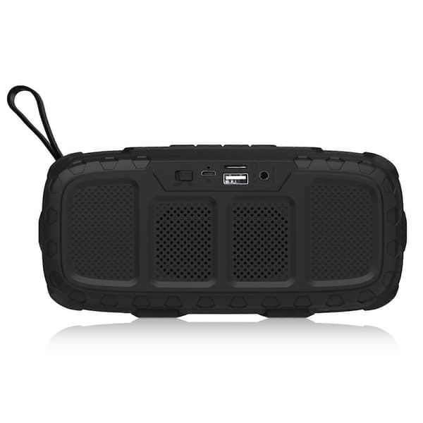NewRixing NR-5018 Utendørs Bærbar Bluetooth-høyttaler, Støtter Håndfri Samtale / TF-kort / FM / U Disk Black Red