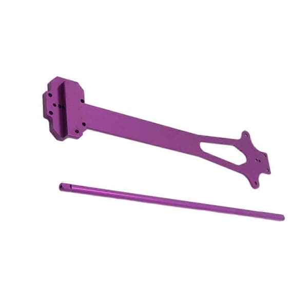 Metal RC Aksel og Plade til 124019 1/12 RC Modelbil Erstatningsdele Purple