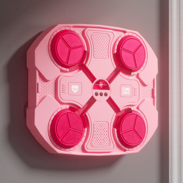 Elektrisk boxningssäck för barn, mjuk boxningssäck för pojkar och flickor Pink Pink Bluetooth