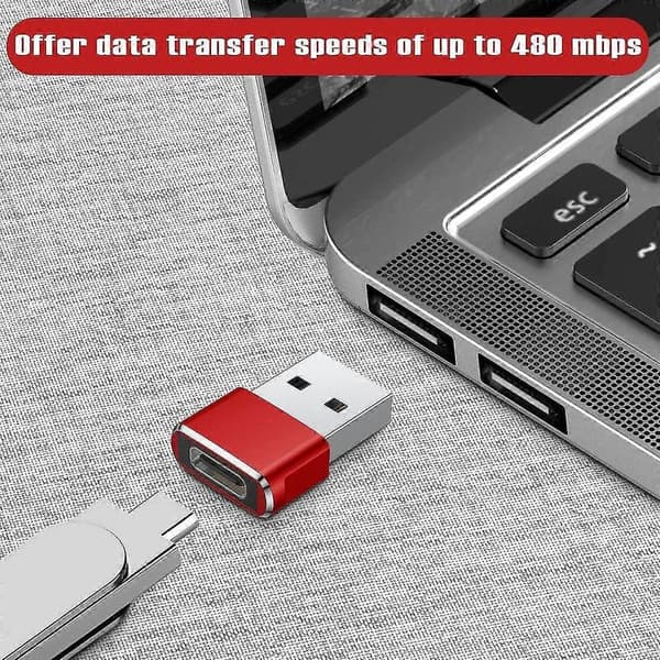 Usb C Hona Till Usb Hane Adapter (2-pack), Typ C Till Usb A Laddarkabel Adapter För Iphone 11 12 Pro