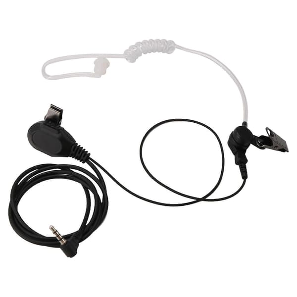 Fbi Akustisk Rørøretelefon Headset Mikrofon Til Yaesu Vertex Vx-3R Vx-5R Vx-8Gr Vx2R Black