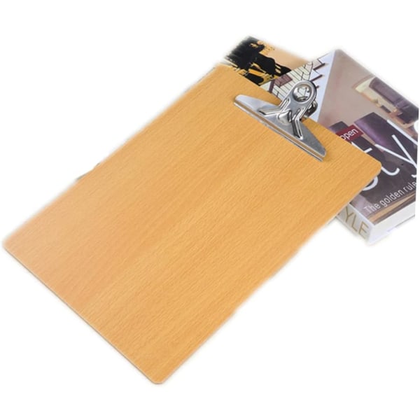 Kovalevy leikepöytä Profiili Clip Board Leikepöytä Puinen A4 kovalevy Toimistoleikepöytä