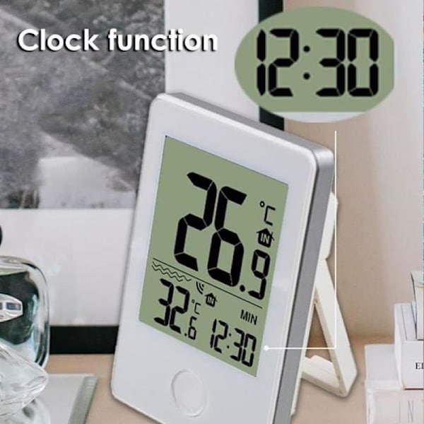 Floating Wireless Pool Thermometer, Digital Connected Pool Thermometer with LCD Radio Receiver, Range up to 60