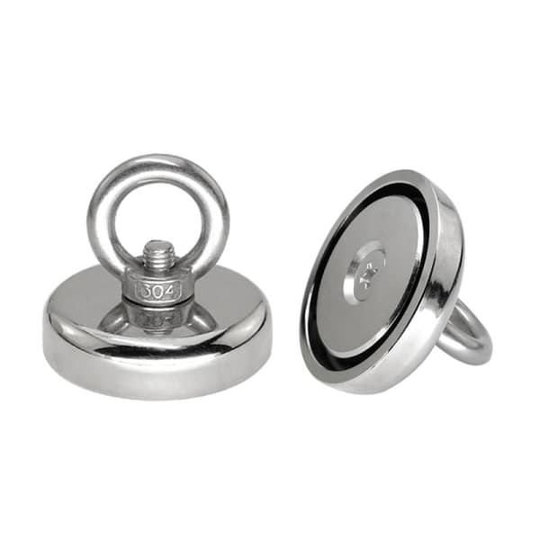 Superstark neodymmagnet / fiskemagnet Silver 42 mm