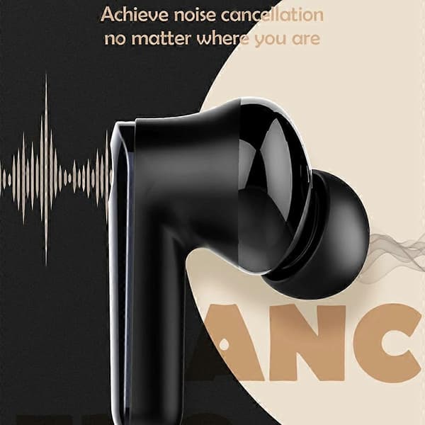 LDNIO T06 TWS Bluetooth-kompatible 5.3 Ørepropper Støyreduserende Trådløse In-ear Musikkørepropper Black