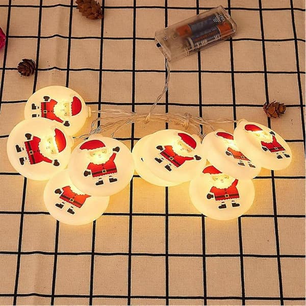 10 LED Julelys LED String Juletræ Ferie Fest Dekoration L