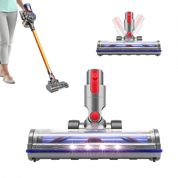 Trådløs støvsugertilbehør Trægulvstilbehør til Dyson med LED-lys Purple One Size