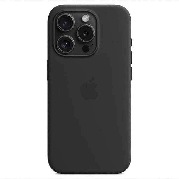 Silikonecover til iPhone 15 Pro, MagSafe-kompatibel Sort Black iPhone 15 Pro
