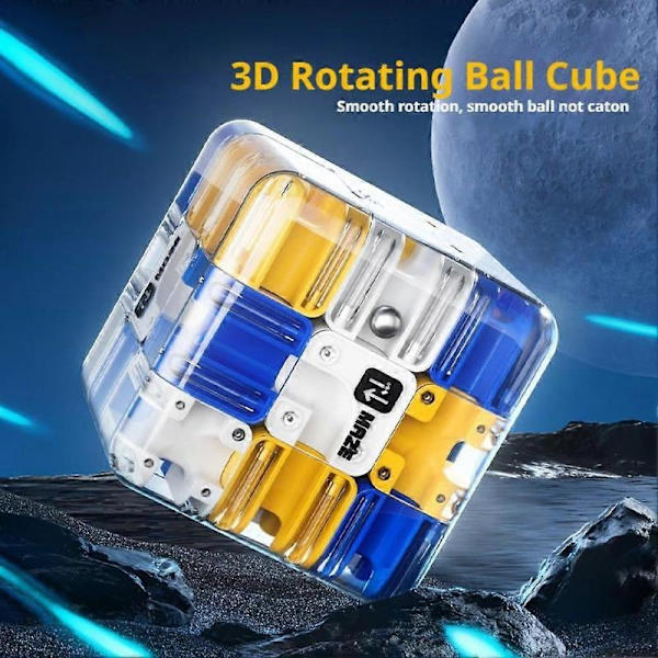 3D Smart Roller Ball Maze Cube for Stress Relief & Logisk Utvikling 6.8*6.8*6.8CM