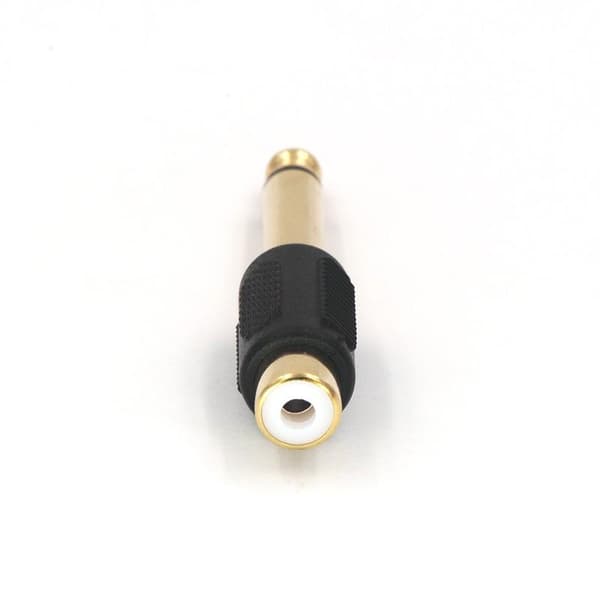 6-pak 6,35 mm mono han til RCA hun lydadapter